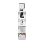 Furinno Luder Bookcase / Book / Storage, 4-Tier Cube,White