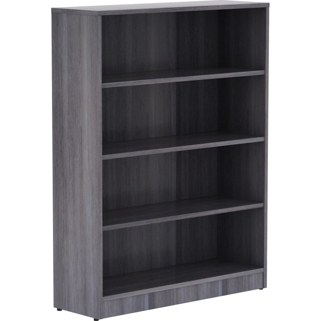 Lorell Weathered Charcoal Laminate Bookcase 48"x36"