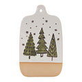 Melrose Ceramic Pine Tree Cutting Board Tray - 10.5' - Set of 4