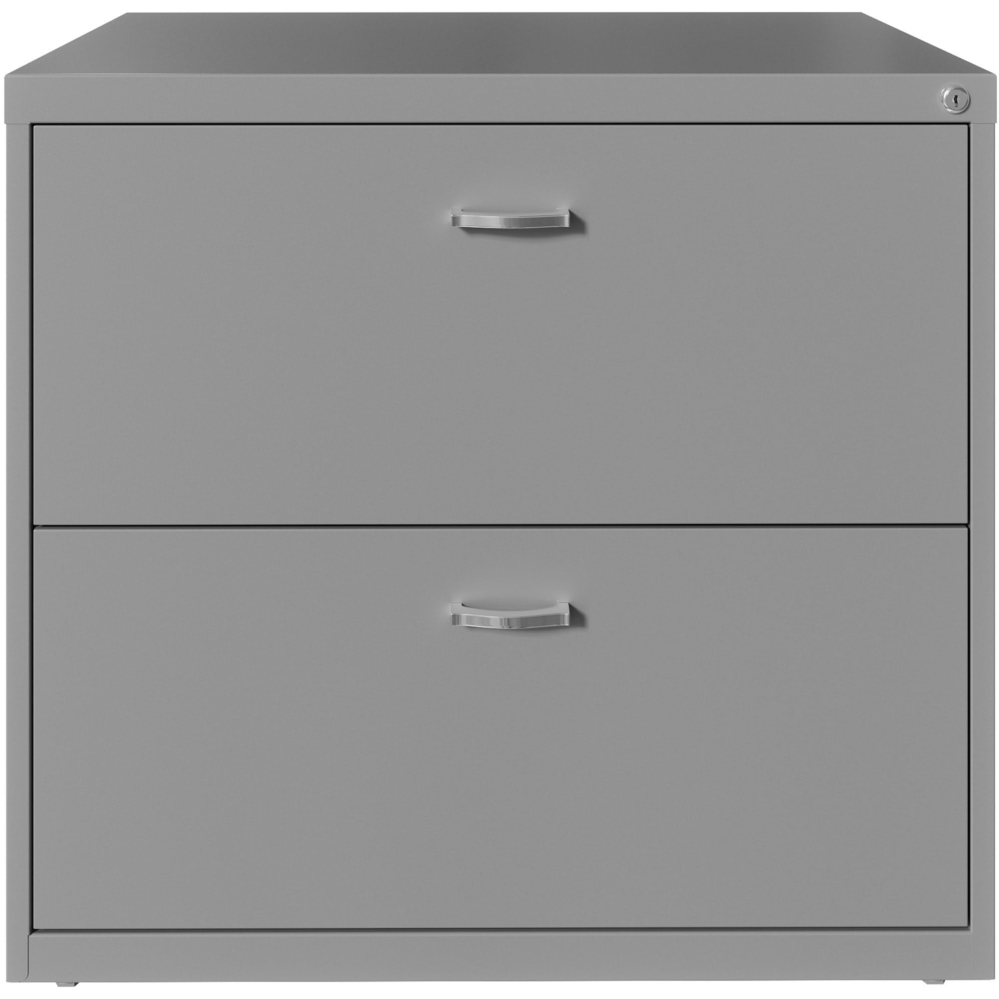 Lorell LYS SOHO Arc Pull Steel Lateral File, Silver