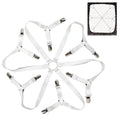 Sheet Straps Bed Sheet Holder Straps, Fitted Sheet Clips Adjustable Elastic Crisscross Suspenders Bedding Accessories Bed Sheet