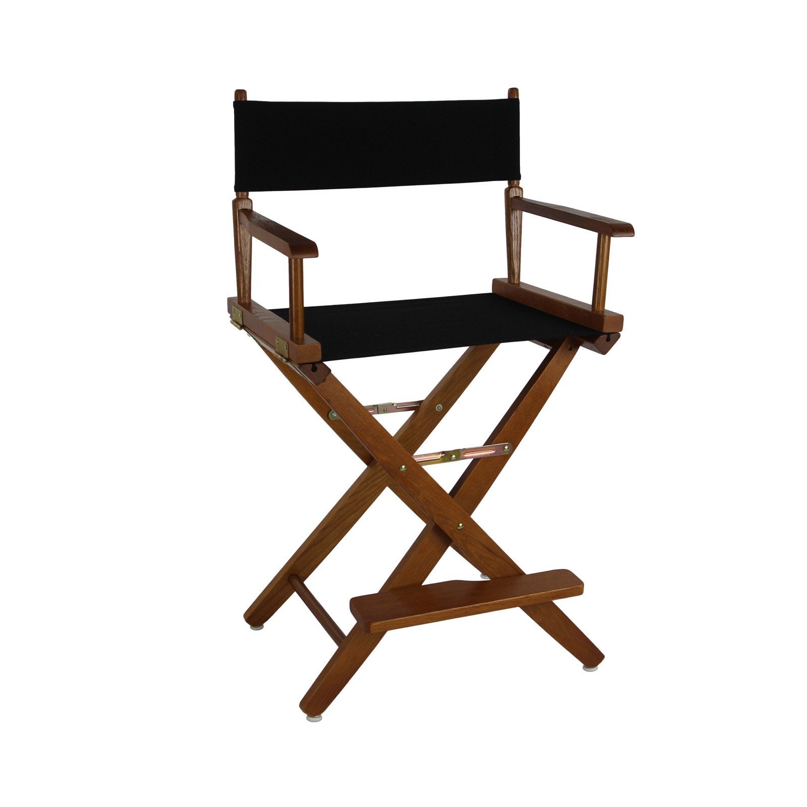 Extra-Wide Premium 24 in. American Oak Counter Height Directors Chair