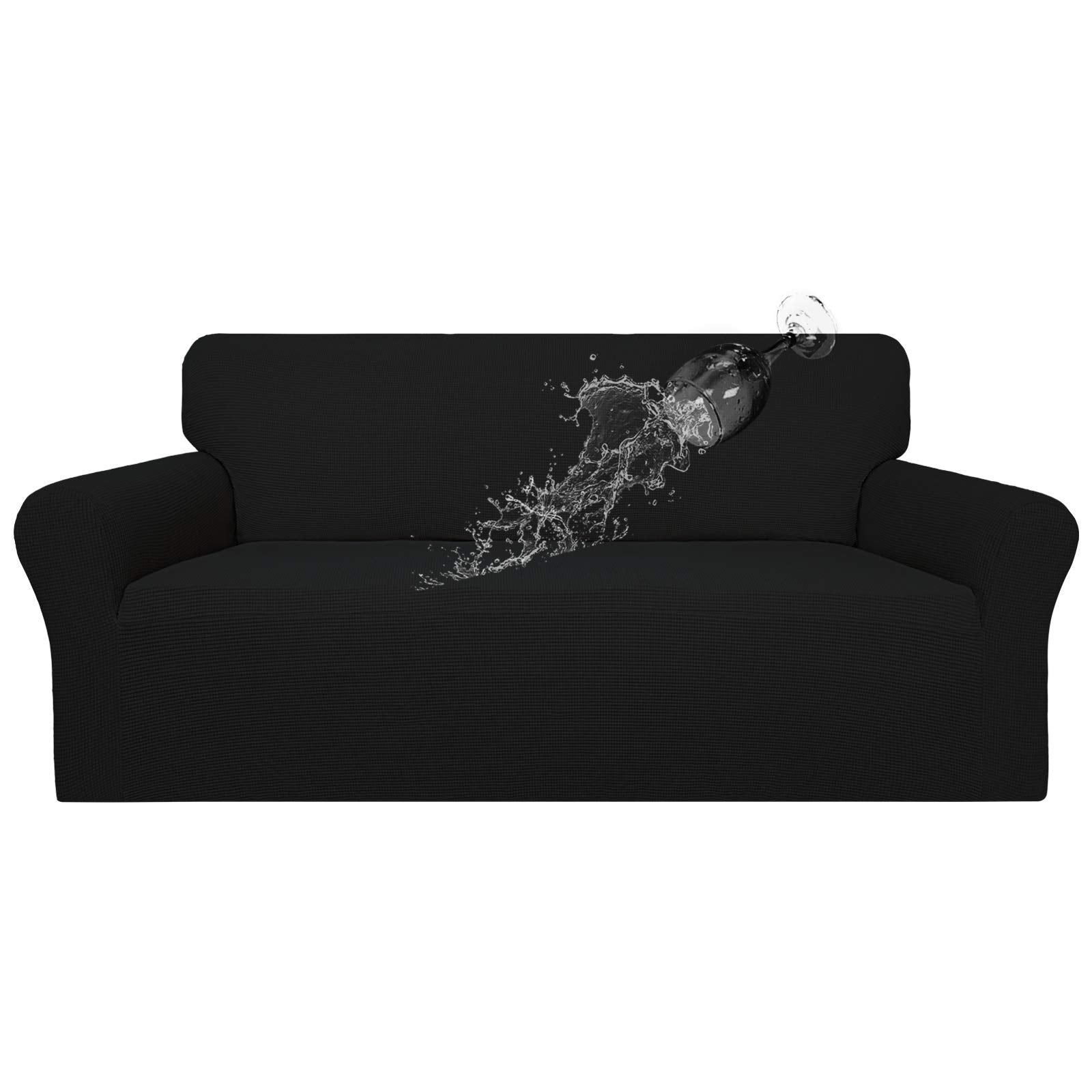 Easy-Going 100% Waterproof Dual Couch Cover, Stretch Jacquard Sofa Slipcover, Leakproof Furniture Protector For Kids, Pets, Dog