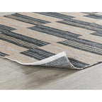 Kosas Home Boulder 24 X 36 Polypropylene Fabric Area Rug In Charcoal/Natural