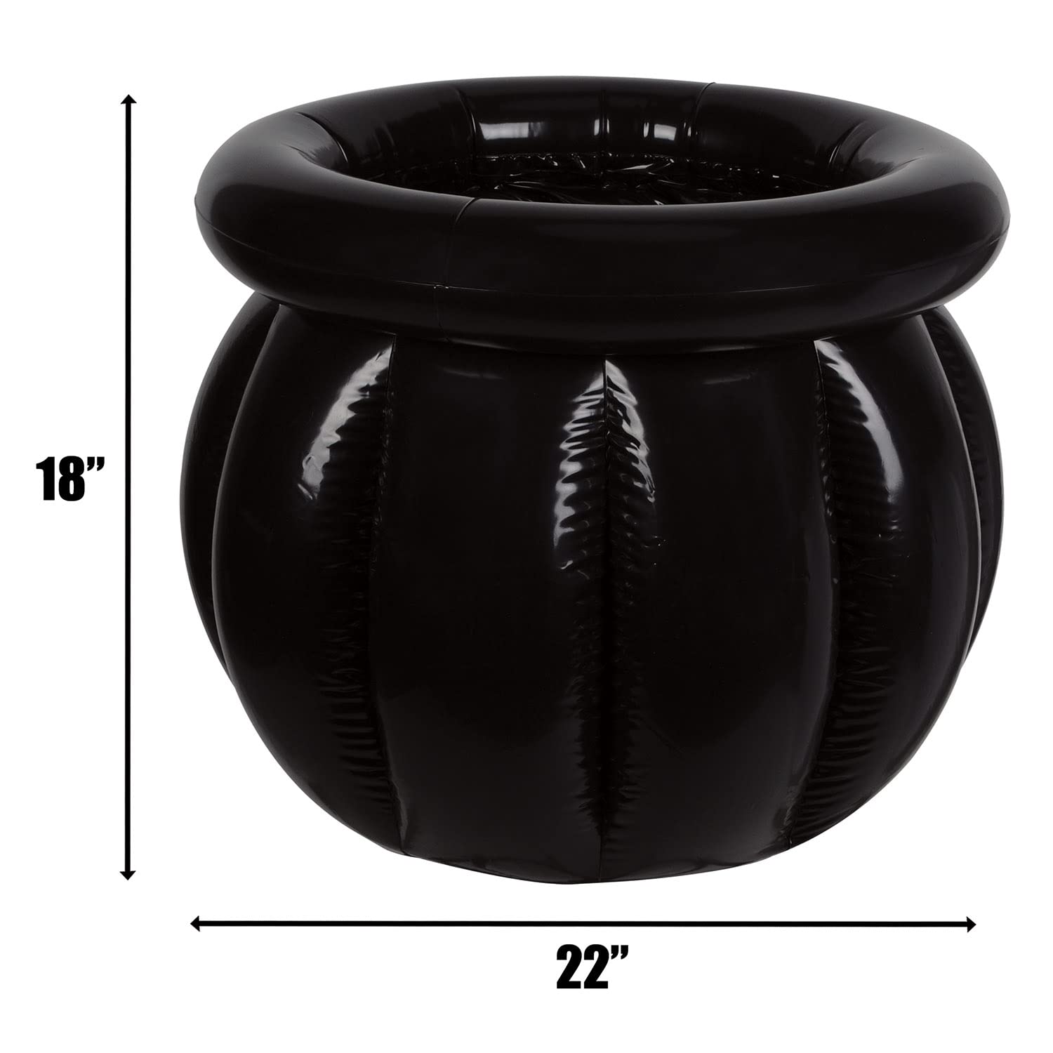 Beistle Inflatable Cauldron Coolers, 2 Pack, 18    X 22   , Each Holds Approx. 48 12 Oz. Cans - Drink Cooler, Drink Containers F