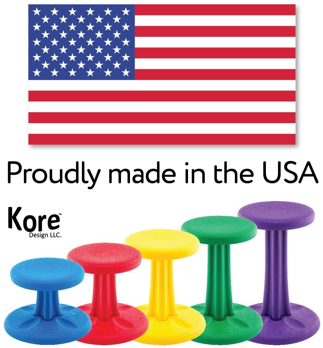 KORE DESIGN Wobble Stool Chair Dark Blue Plastic 18.7in