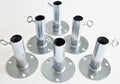 6Pc - 1' Short Foot Pad Canopy Fitting/Batting Cage Ground Plate Fitting (Fpb) - Fits 1' Emt Pipe That Has An Outer Diameter O