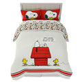 Franco Peanuts Charlie Brown & Snoopy Classic Pals Super Soft Comforter And Sheet Set, 5 Piece Full Size, (Official Licensed Pro