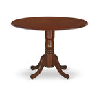 East West Furniture Dlno5-Mah-W 5 Pc Small Kitchen Table And Chairs Set-Small Kitchen Table Plus 4 Kitchen Chairs