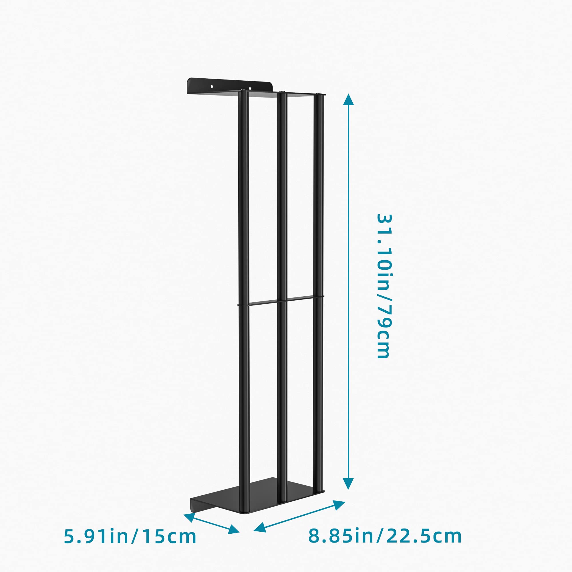 Susswiff Towel Racks For Bathroom, Towel Storage Wall Mounted, Rolled Or Folded Towel Holder With 3 Bars, Sturdy And Large Capac