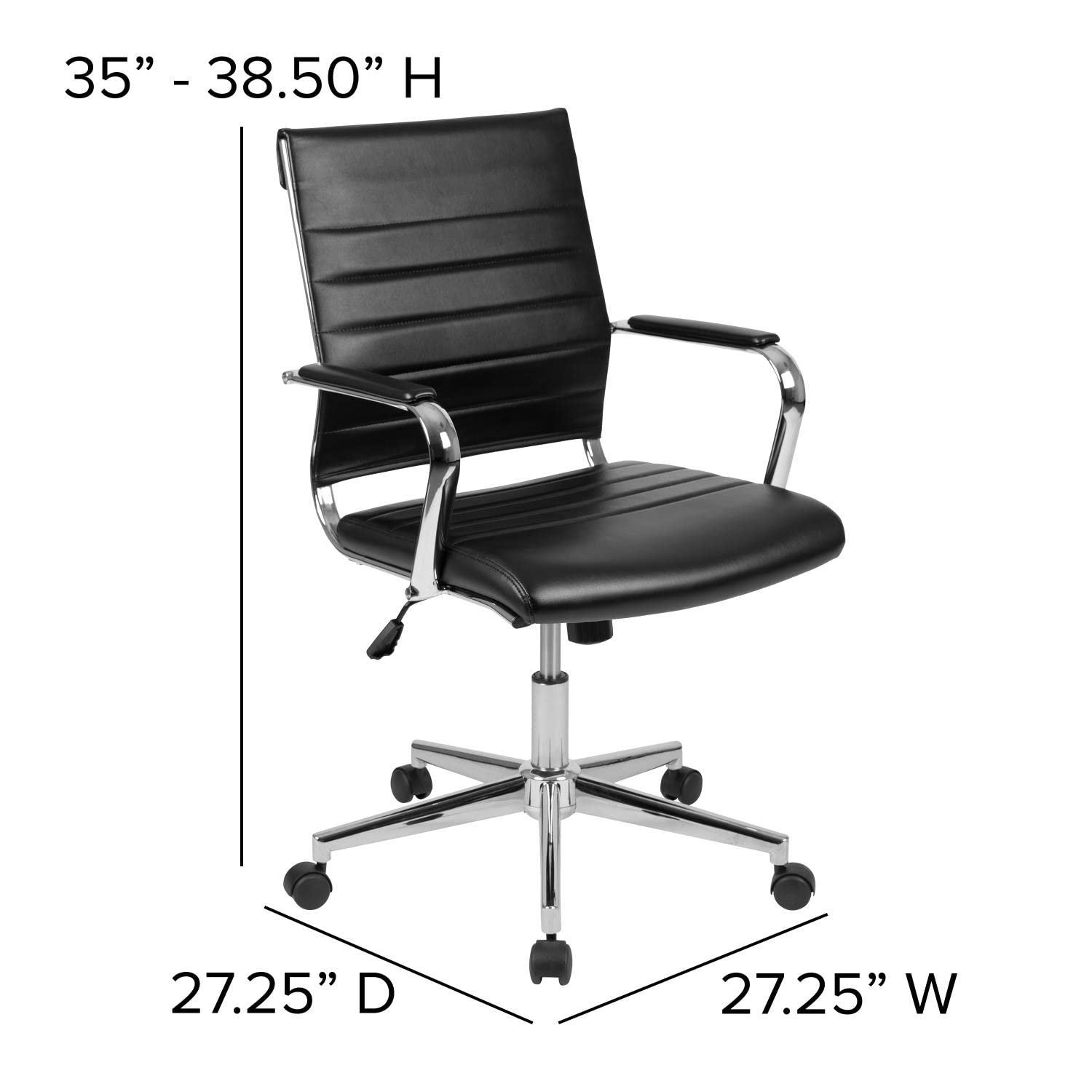 Flash Furniture Lake 5 Piece Cherry Oval Conference Table Set With 4 Black Leathersoft Ribbed Executive Chairs