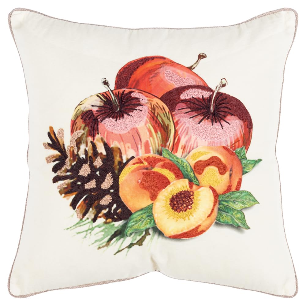Rizzy Home 20" x 20" Poly Filled Pillow with Cotton Duck Cover-Multi-Color