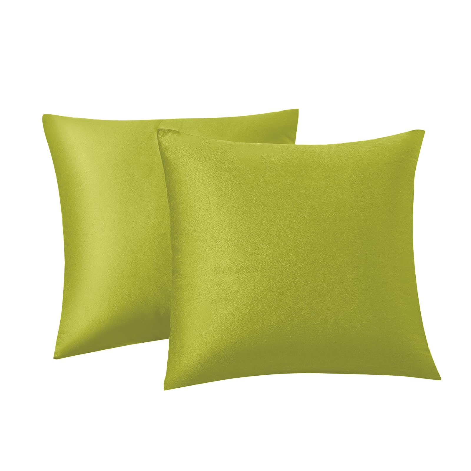 Rainroad Bright Green Throw Pillows Covers Set Of 2 Soft Velvet Decorative Pillow Covers 18X18 Inch For Couch Bed (Bright Green,
