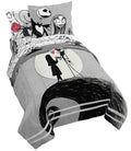 Jay Franco Disney Nightmare Before Christmas Moonlight 7 Pc Jay Franco Queen Bed Set-Includes Reversible Comforter&Sheet Set-Fea
