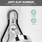 Shower Caddy Hanging Adjustable Shower Caddy, Rustproof Extended Length Shower Caddy Over Shower Head With Hooks Soap Holder, La