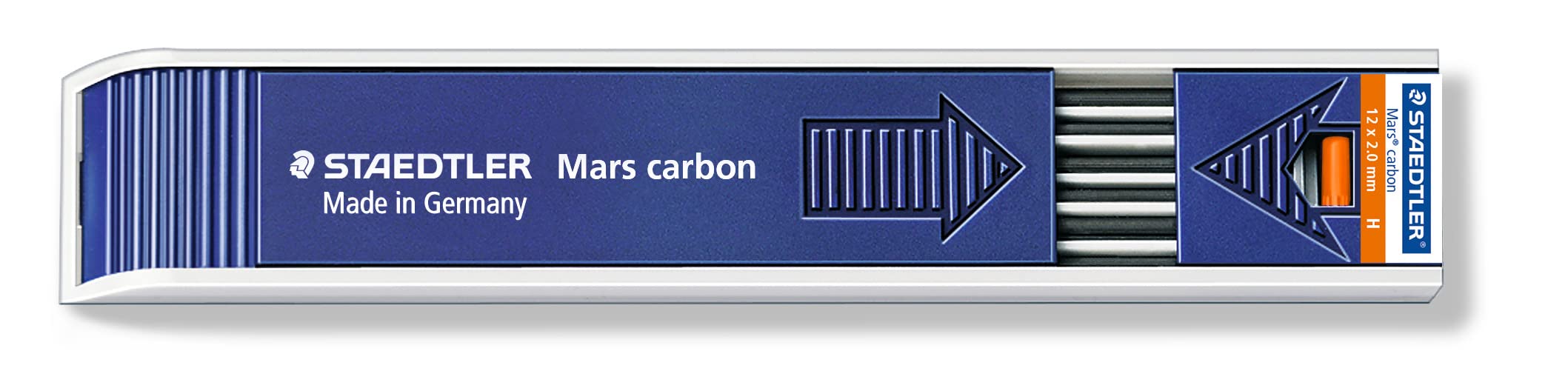 Staedtler Mars Carbon Lead, 2Mm, H, 12 Lead (200-H)