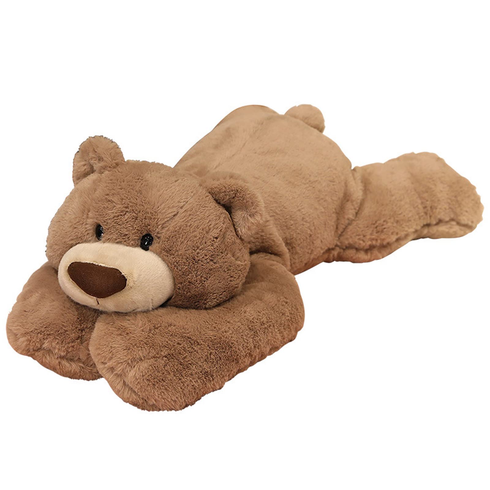 Doireum Weighted Stuffed Animals, 6.2 lbs Weighted Bear Stuffed Animal Toy Brown Bear Weighted Plush Animals Throw Pillow Gifts 