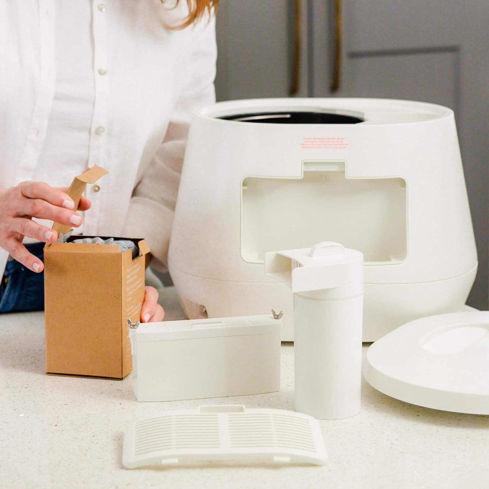 Lomi Pods & Filters Bundle Activated Charcoal Refills for Kitchen Composter