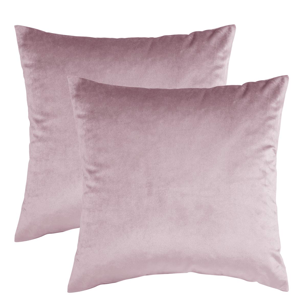 Gigizaza Decor Throw Couch Pillow Covers,Set O 2 Sweet Lilac Sofa Cushion Pillow Covers,Velvet Pillow Cases 26X26Inch