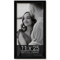 wallsthatspeak 11x25 Black Picture Frame for Puzzles Posters Photos or Artwork