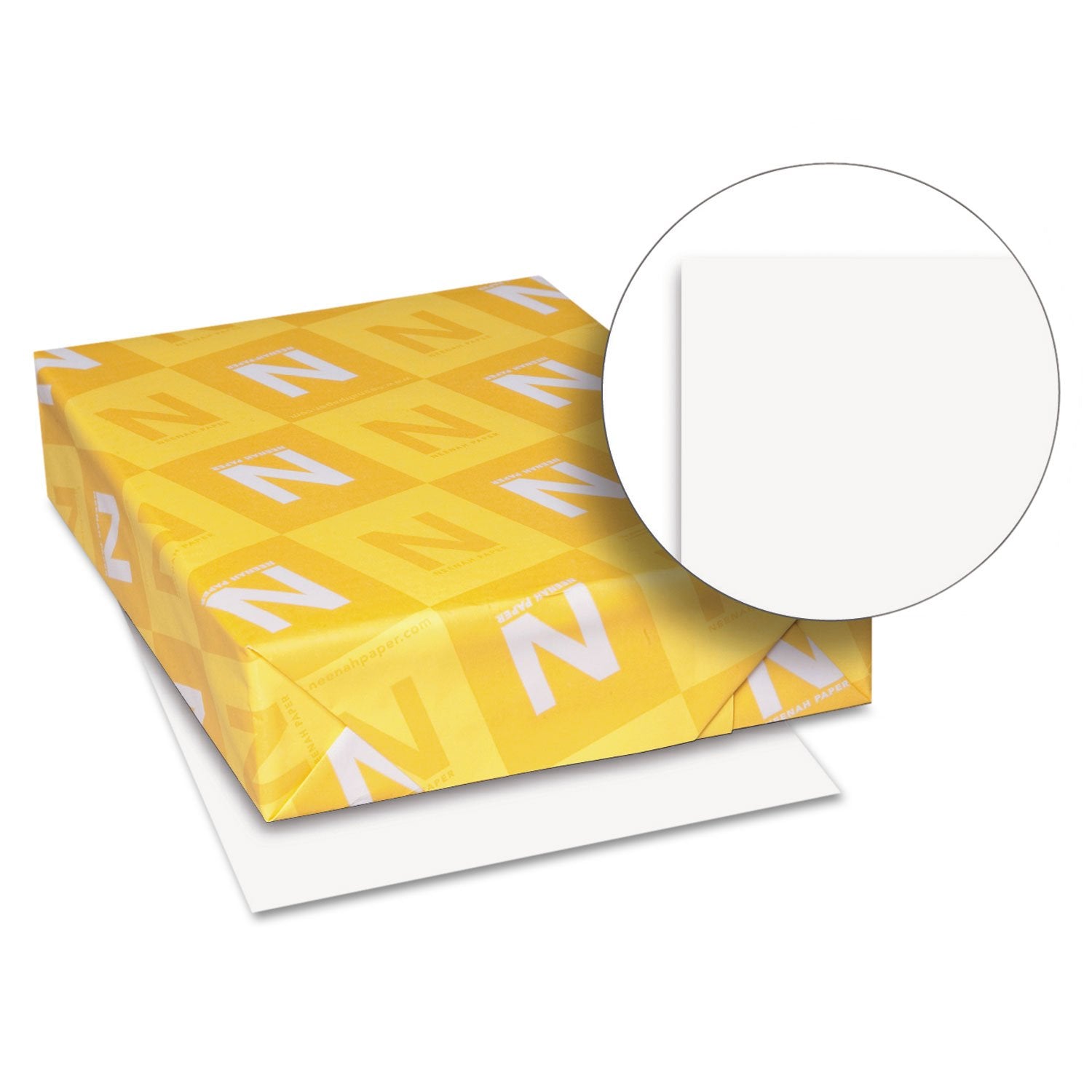 Wausau Papers Neenah Exact Vellum Bristol, 8.5" x 11", 67 lb, White, 250 Sheets, Model 80211
