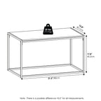 Furinno Camnus Modern Living Coffee Table, Solid White/White