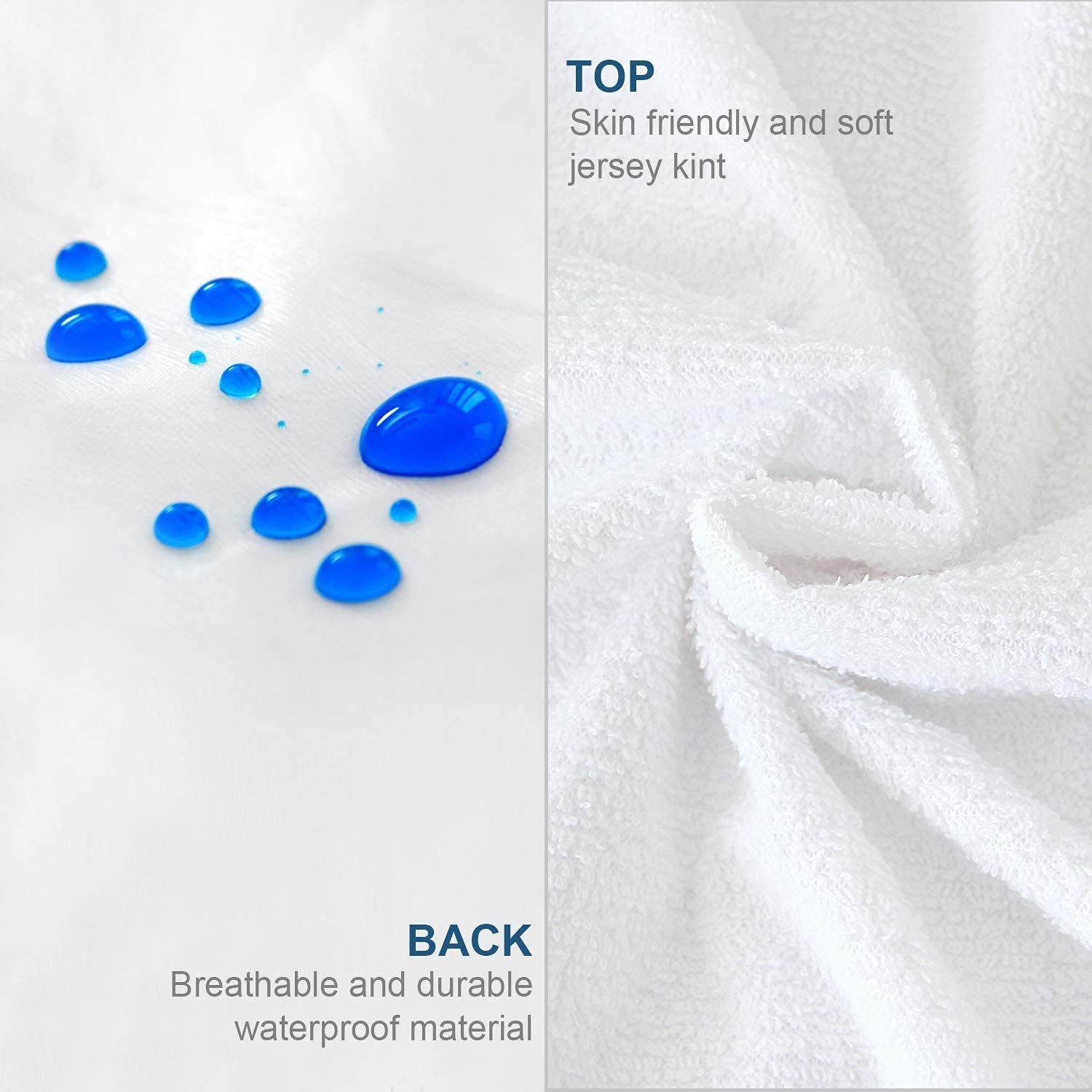 Zippered Mattress Protector Encasement With Ultra Soft Terry Surface, 6-Side Waterproof Mattress Protector, Durable Zipper, Noiseless, For Standard Twin Mattress 39'' X 75''(Fits 11-14 In. H)