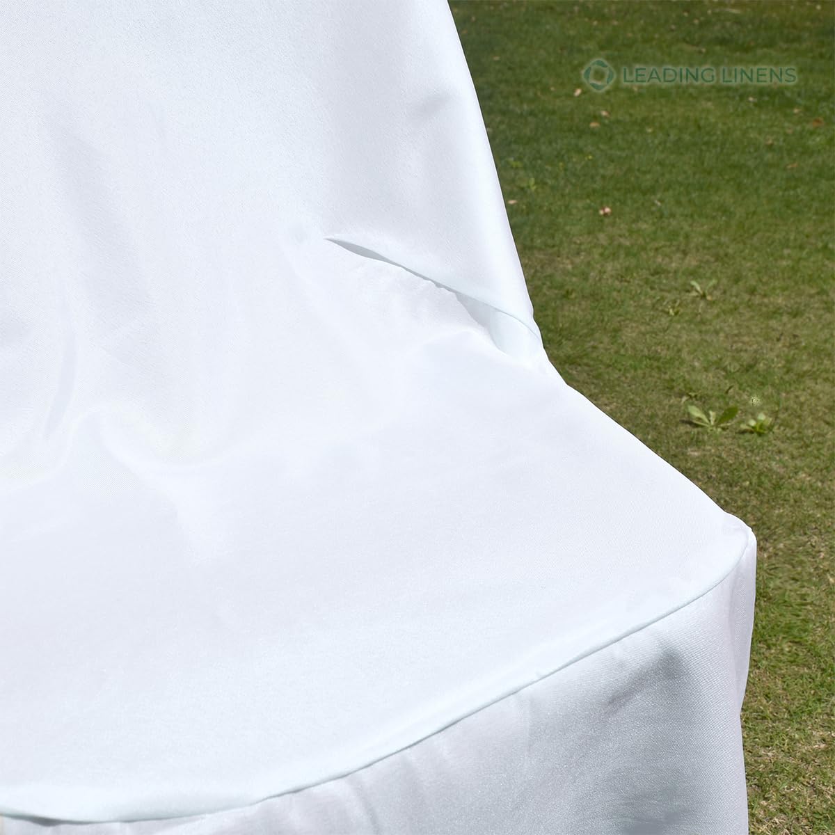 Sparkles Make It Special 100 Pc Polyester Folding Chair Covers - Wedding Reception Banquet Party Restaurant - White