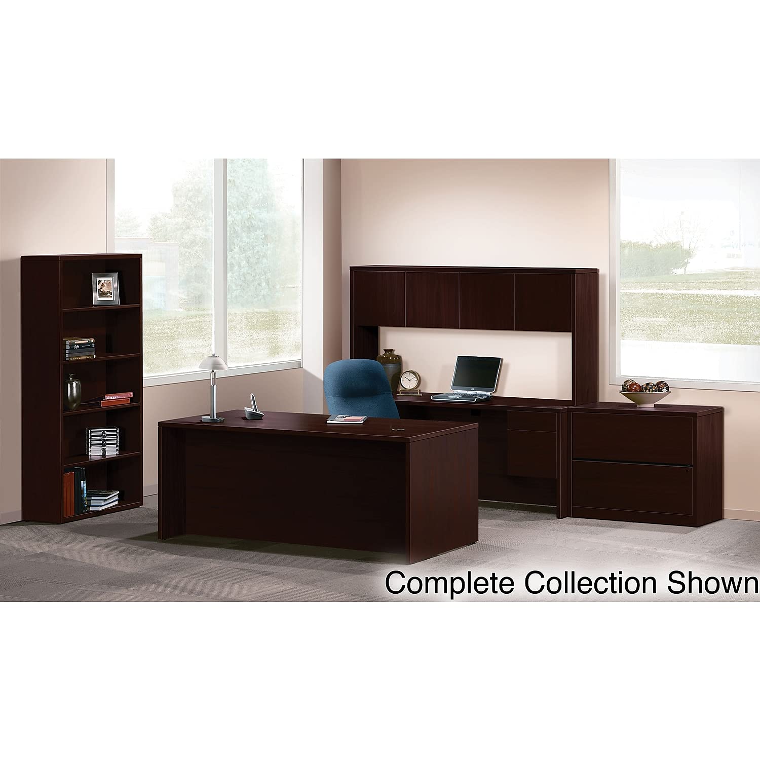 Hon 10570Nn 10500 Series Bridge, 47W X 24D X 29-1/2H, Mahogany