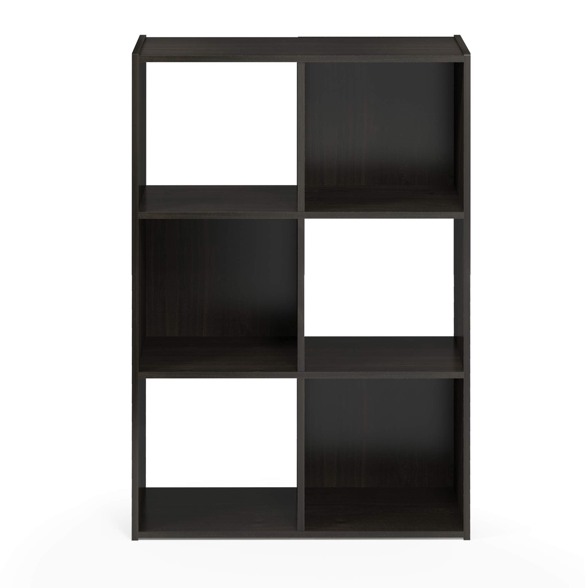 Furinno Pelli Cubic Storage Cabinet, 3x2, Espresso