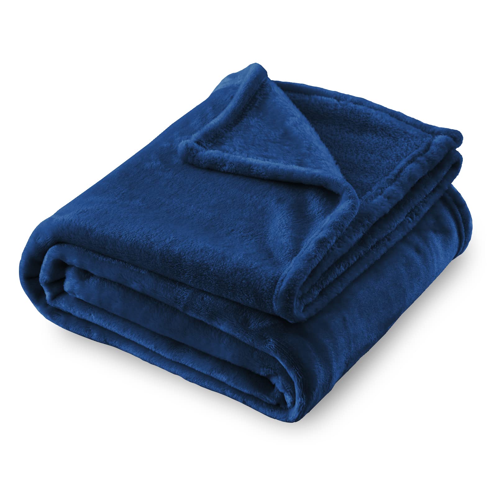 Sochow Flannel Fleece Blanket Twin Size, All Season Lightweight Super Soft Cozy Blanket For Bed Or Couch, Navy Blue, 60X80 Inche