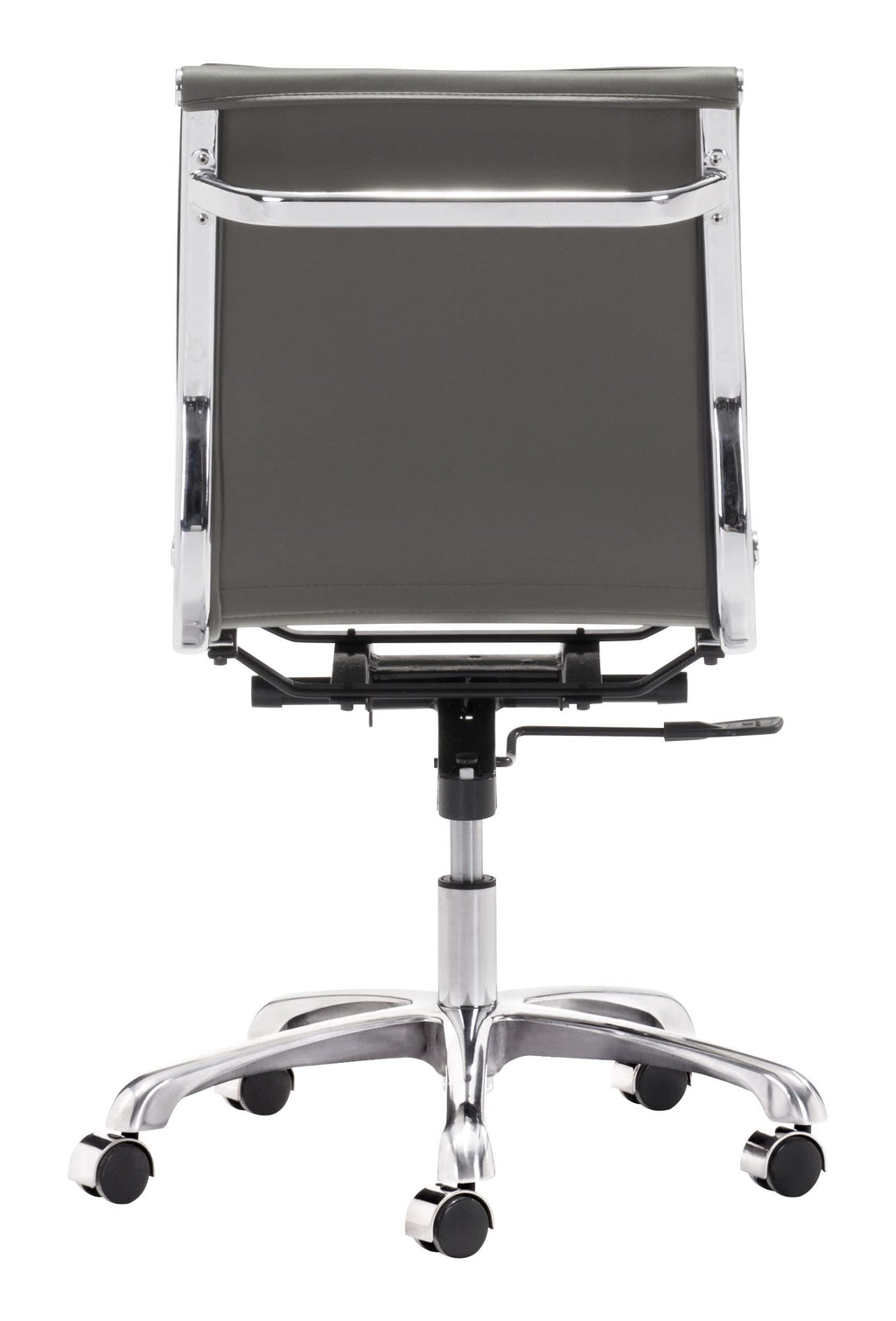 Zuo Lider Plus Armless Office Chair Gray