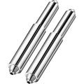 2 Pieces Toilet Paper Holder Roller Spindle Replacement Rod Plastic Spring Loaded (Silver)