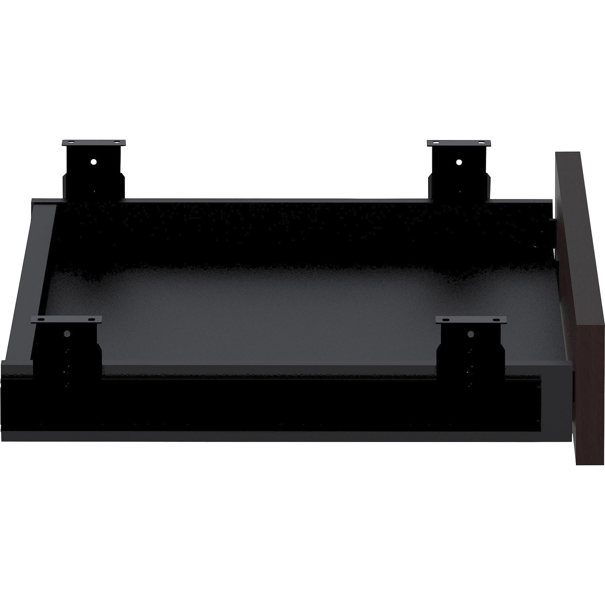 Lorell, LLR18224, Essentials Espresso Laminate Center Drawer, 1 Each