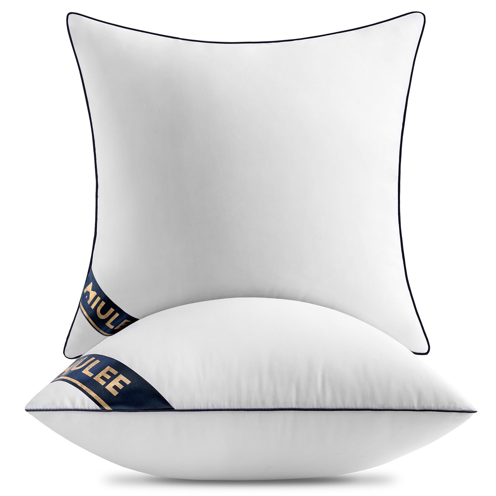 Miulee 17X17 Pillow Inserts Set Of 2 Throw Pillows 17 Inch Premium Down Alternative Pillow Inserts Decorative Pillow Stuffer For Sofa, Couch (17X17 Inch, Set Of 2)