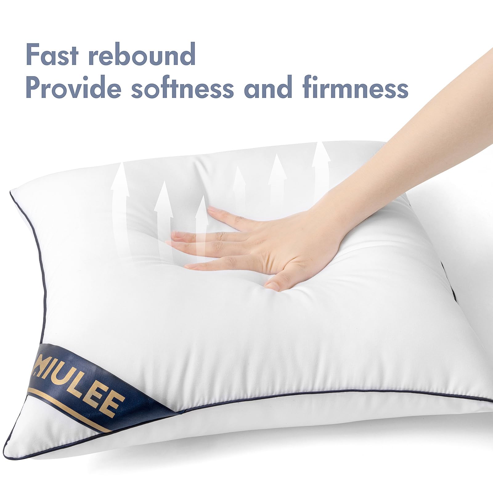 Miulee 17X17 Pillow Inserts Set Of 2 Throw Pillows 17 Inch Premium Down Alternative Pillow Inserts Decorative Pillow Stuffer For Sofa, Couch (17X17 Inch, Set Of 2)