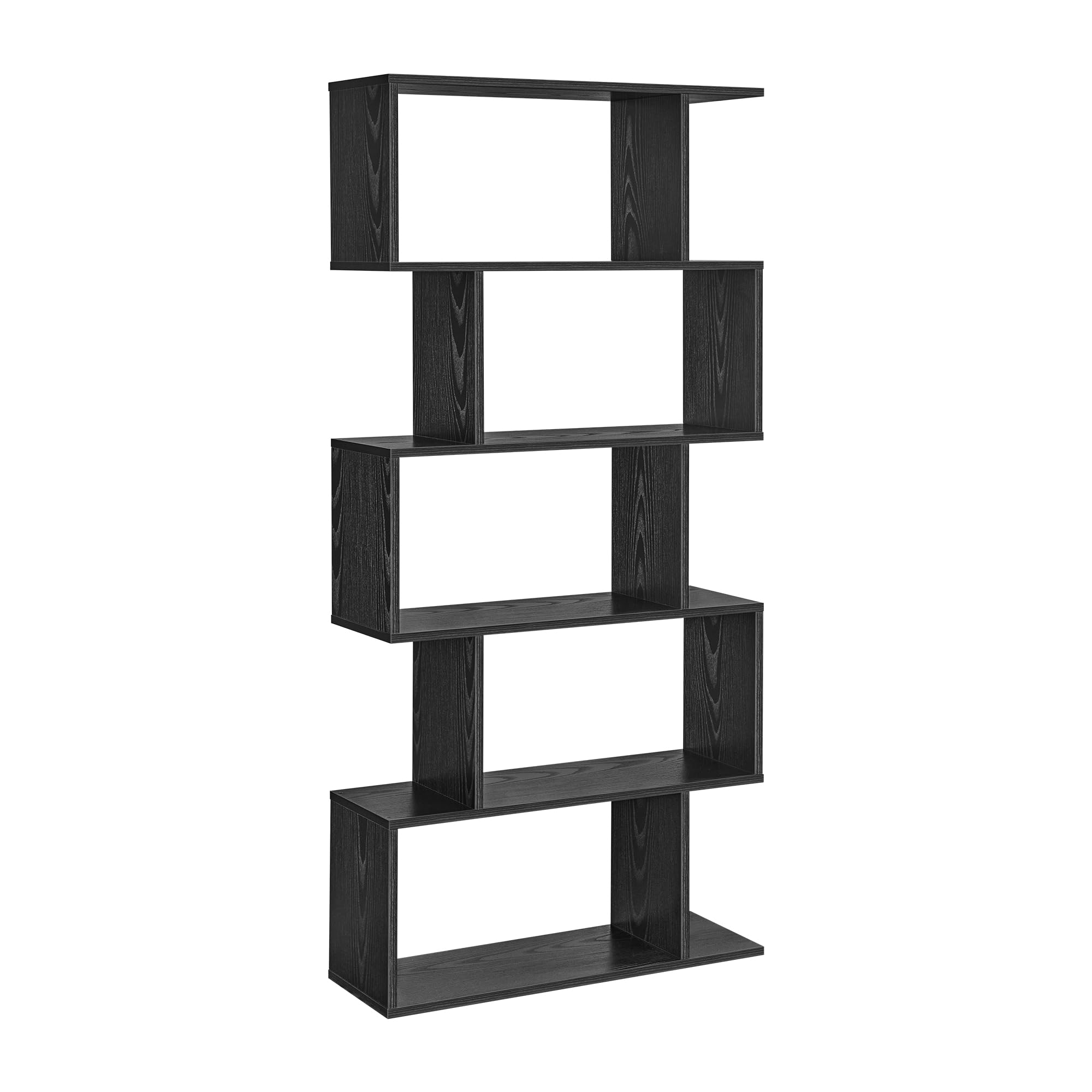 VASAGLE Bookshelf, 5-Tier Bookcase, Tall Display Shelf, Freestanding Storage Shelf, Room Divider, for Home Office, Living Room, 