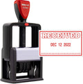 Zigel Heavy Duty Style Self Inking Date Stamp With Received - Style C - Red Ink