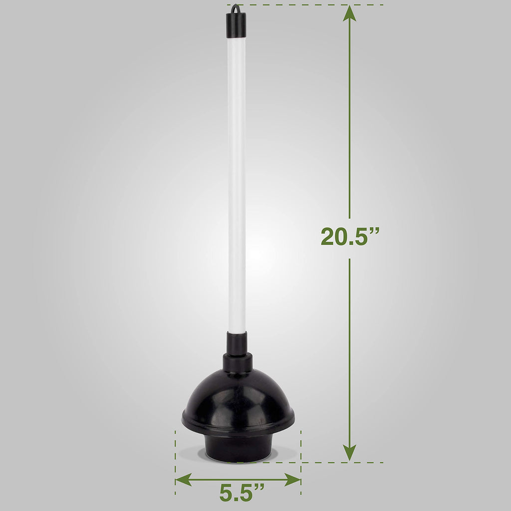 Ldr 512 3310A Toliet Handle Double Thrust Rubber Force Cup Removes Clogs For Bathrooms, Kitchens, Baths, Showers, Powerful Comme