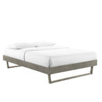 Modway Mod-6213-Gry Billie Full Wood Platform Bed Frame, Gray