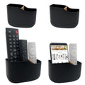 Sunficon 4 Pack Adhesive Remote Control Holders Wall Mount Media Player Controller Holder Universal Tv Remote Organizer Caddy Bo
