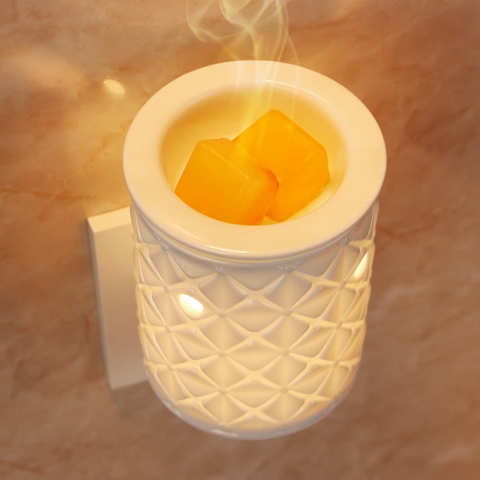 STAR MOON Ceramic Wax Melt Warmer YC-TLP-0001 White Night Light