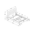Monarch Specialties Bed Frames, Queen, Brown