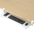 Suptek Large Keyboard Tray Under Desk Pull Out With C Clamp Mount, Computer Keyboard & Mouse Tray, 34 (38 Including Clamps) X 11