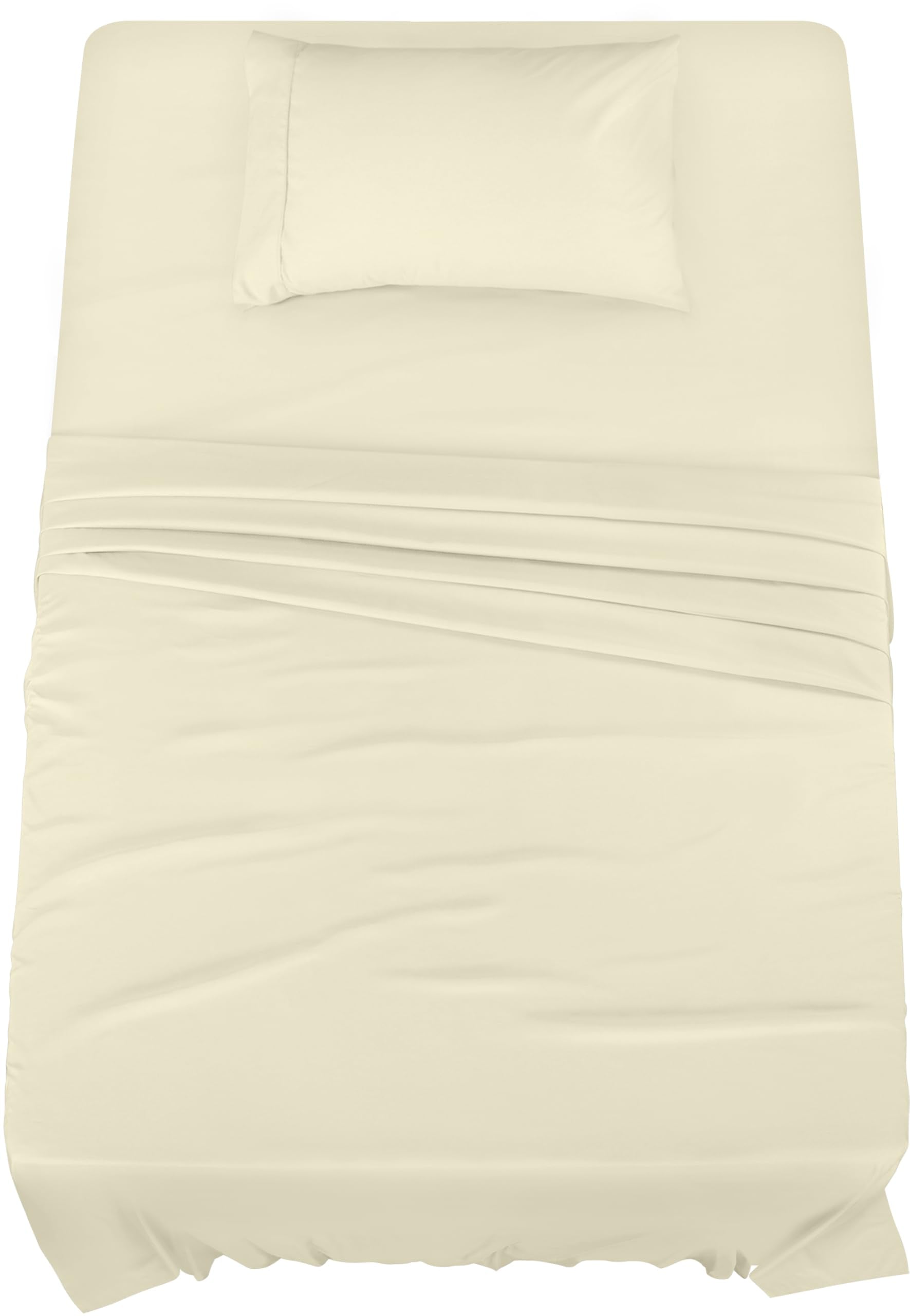 Utopia Bedding Twin Bed Sheets Set - 3 Piece Bedding - Brushed Microfiber - Shrinkage And Fade Resistant - Easy Care (Twin, Ivor