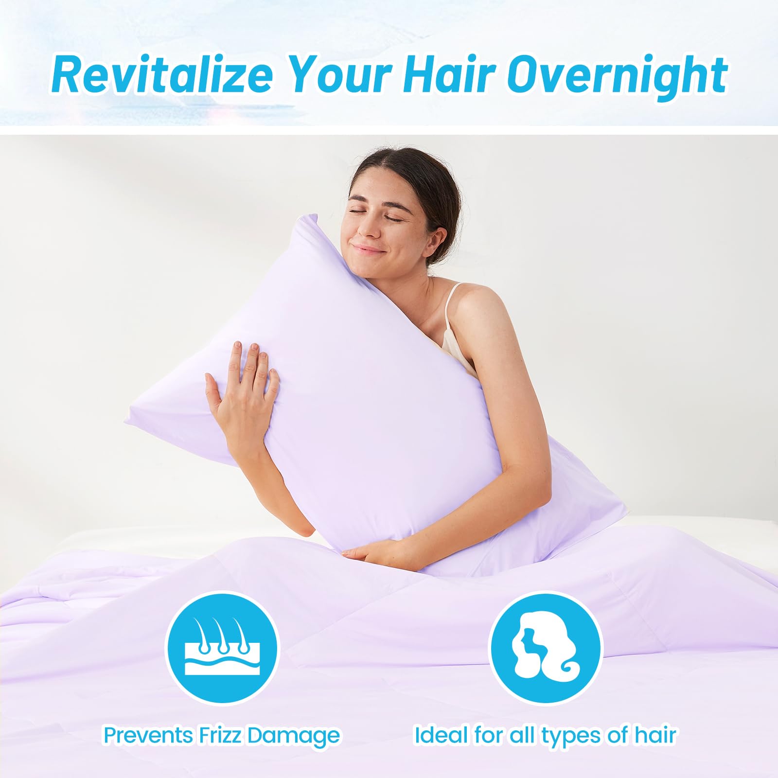 Cozy Bliss Cooling Pillowcases For Hot Sleepers, Q-Max 0.4 Queen Pillow Cases Envelope Closure For Night Sweats, Summer Breathab