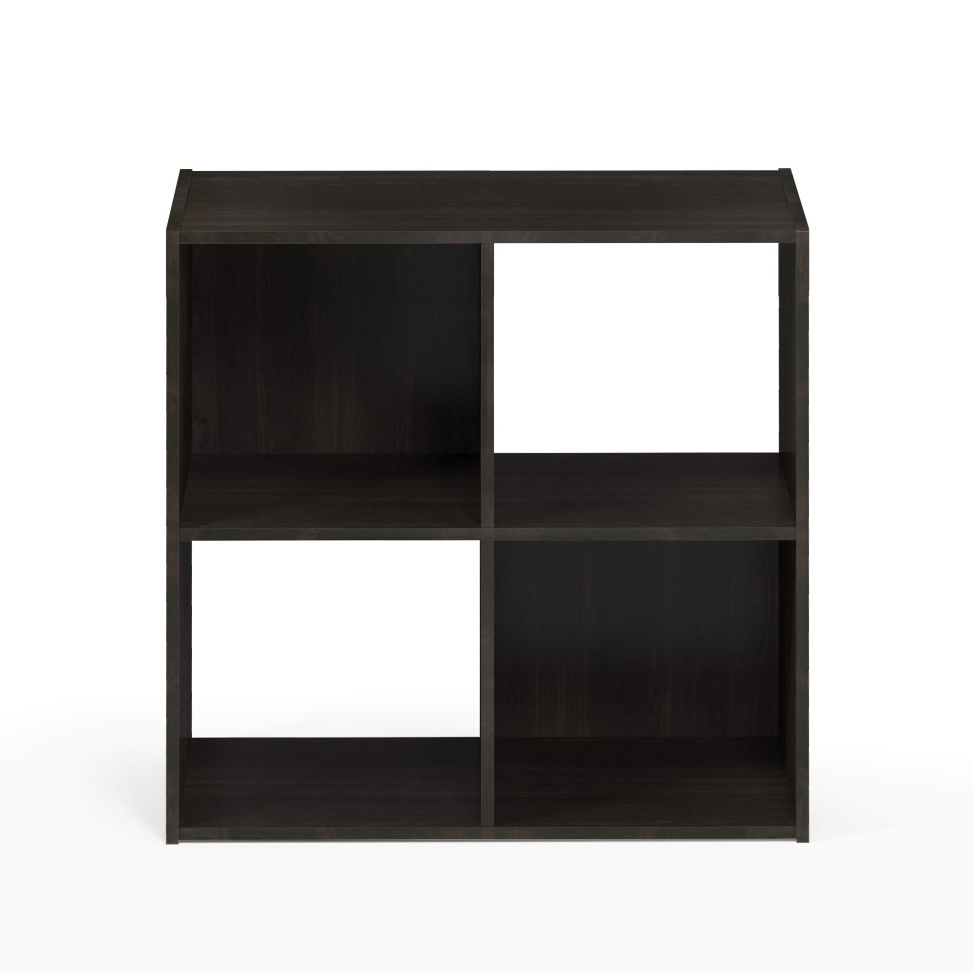 Furinno Pelli Cubic Storage Cabinet, 2x2, Espresso