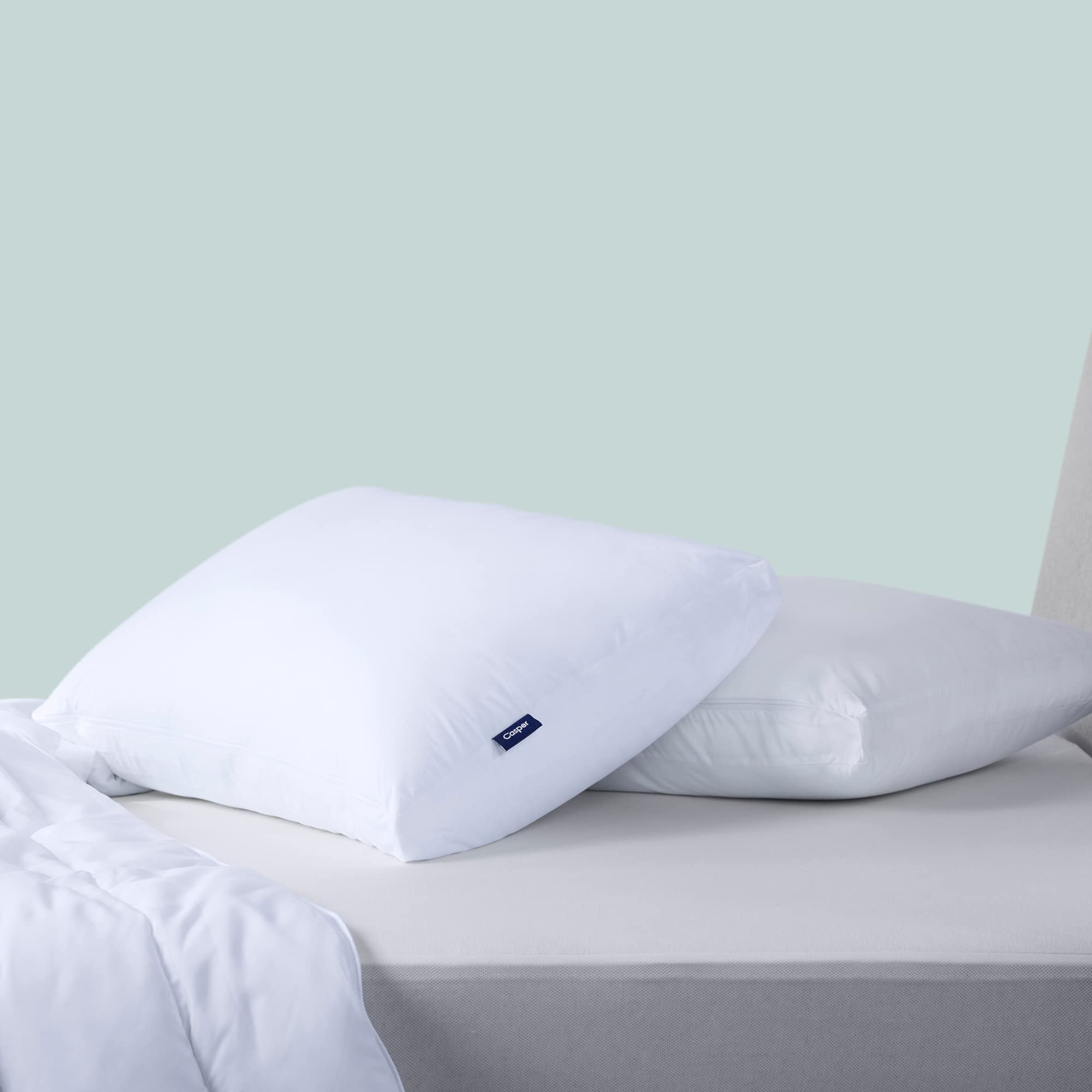 Casper Original Pillow For Sleeping, King, White, Two Pack