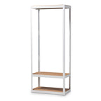 Baxton Studio Closet Storage Organizer, White/Brown