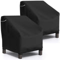 Startwo Patio Chair Covers 2 Pack Outdoor Furniture Covers Waterproof Fit For 32' Lx 37' W X 36' H, Lounge Deep Seat Cover, Heavy Duty Chair Covers For Lawn Furnitures, Black